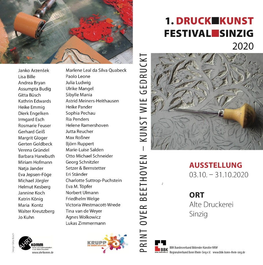 1. Druck-Kunst-Festival Sinzig 2020
