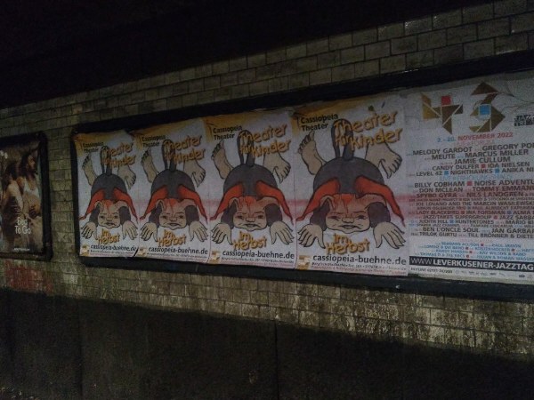 Klecksteufel Plakataktion in Köln