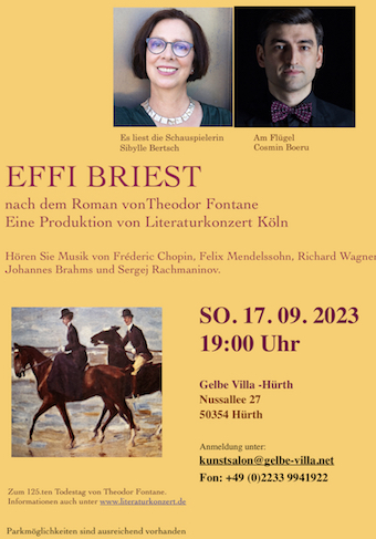 Effi Briest, Literaturkonzert nach Theodor Fontane