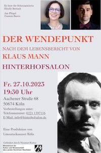 DER WENDEPUNKT nach dem Lebensbericht von Klaus Mann