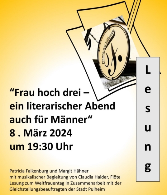 Frau hoch drei -