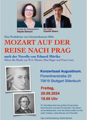 Mozart auf der Reise nach Prag, Literaturkonzert