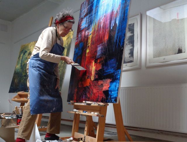 LIVE-PAINTING PERKUSSIVE MALEREI