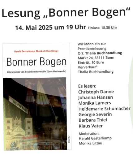 Bonner Bogen, Premierenlesung