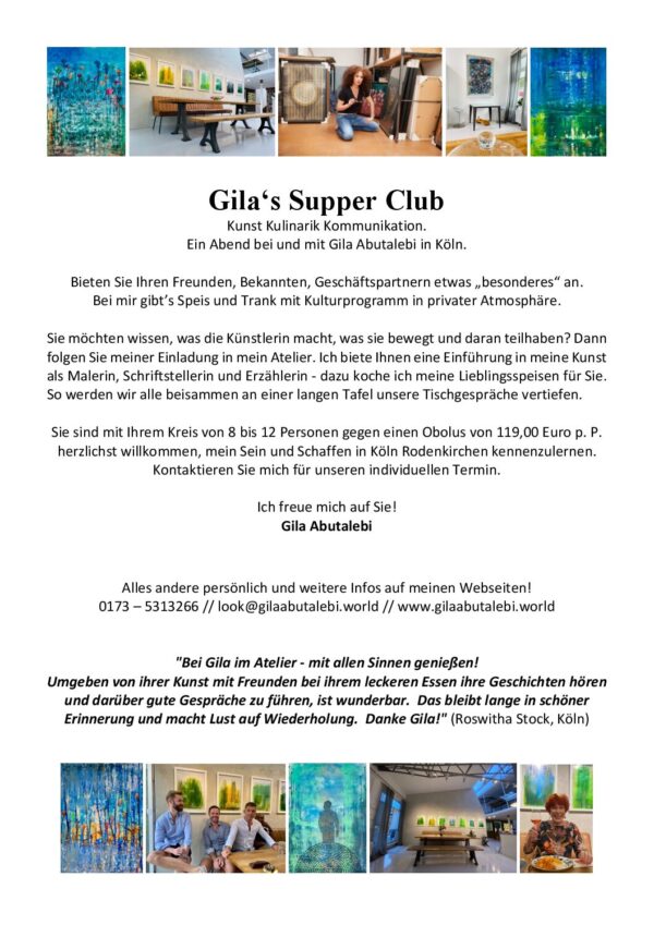 Gila's Supper Club - Kunst Kulinarik Kommunikation