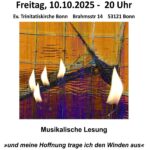 und meine Hoffnung trage ich den Winden aus, musikalische Lesung