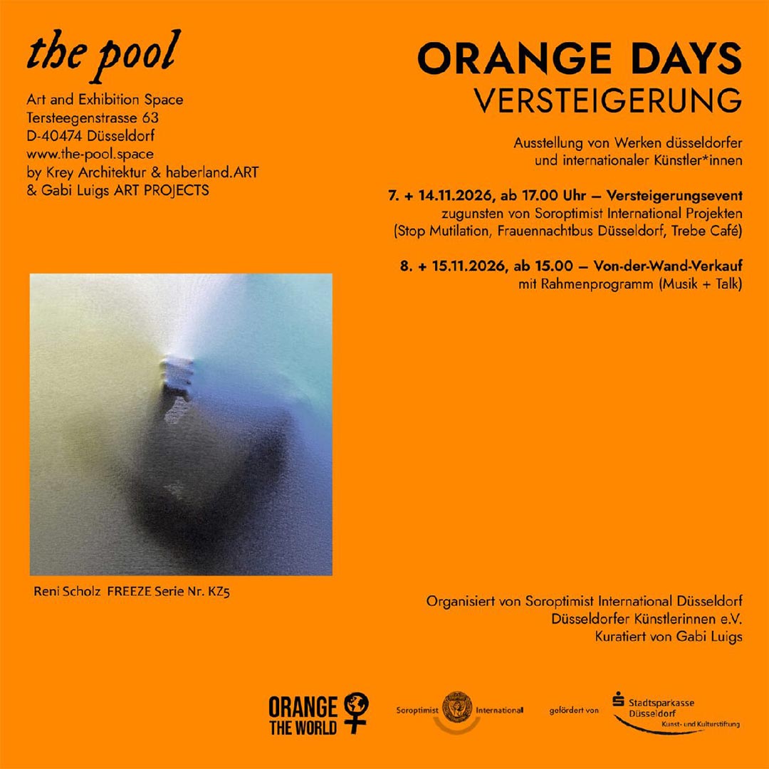 ORANGE DAYS Versteigerung und Von-der-Wand-Verkauf