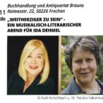 Weitherziger zu sein - ein literarischer Abend für Ida Dehmel