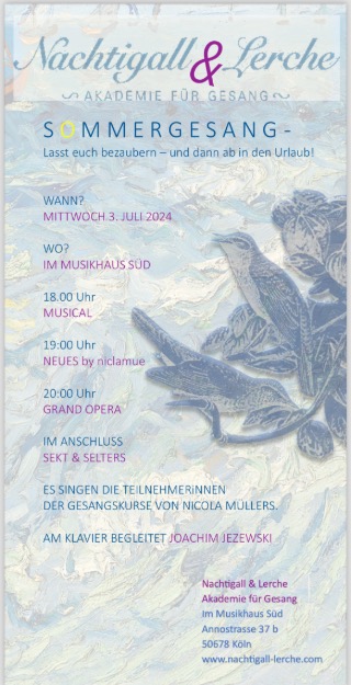 SOMMERGESANG bei Nachtigall & Lerche