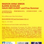 HAUS DER KUNST und Frau Sommer